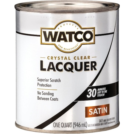 Watco Clear Satin Quart 87 Sq. Ft./Qt. Lacquer 63241